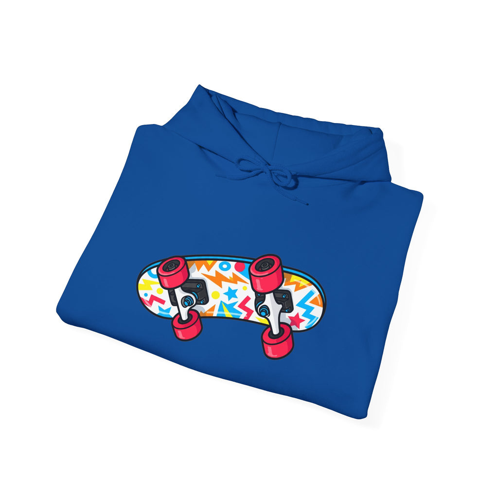 Skateboard Graphic Hoodie — Colorful Deck Skate Pullover