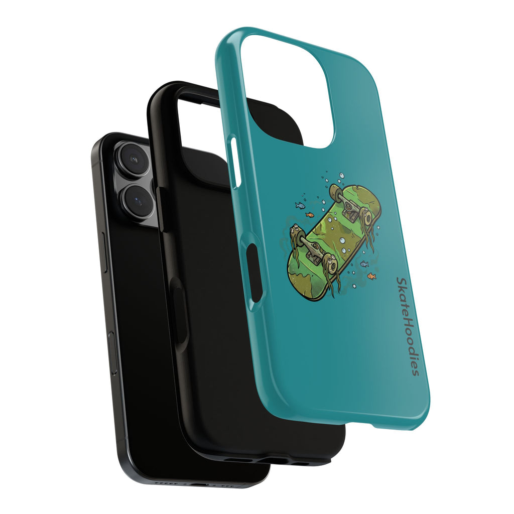 Skull Skateboard Tough Phone Case — Durable Skateboard Graphic iPhone Cover