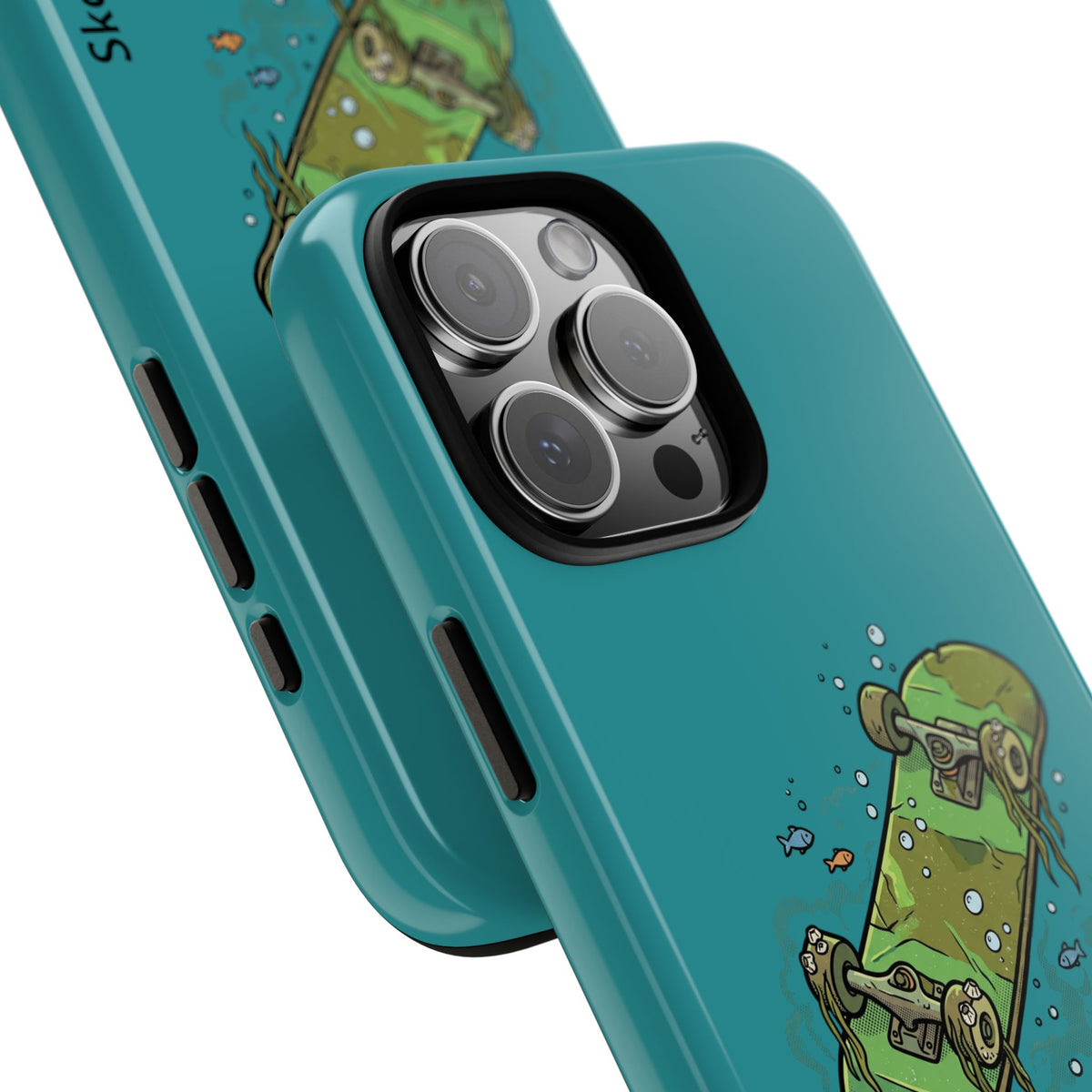 Skull Skateboard Tough Phone Case — Durable Skateboard Graphic iPhone Cover