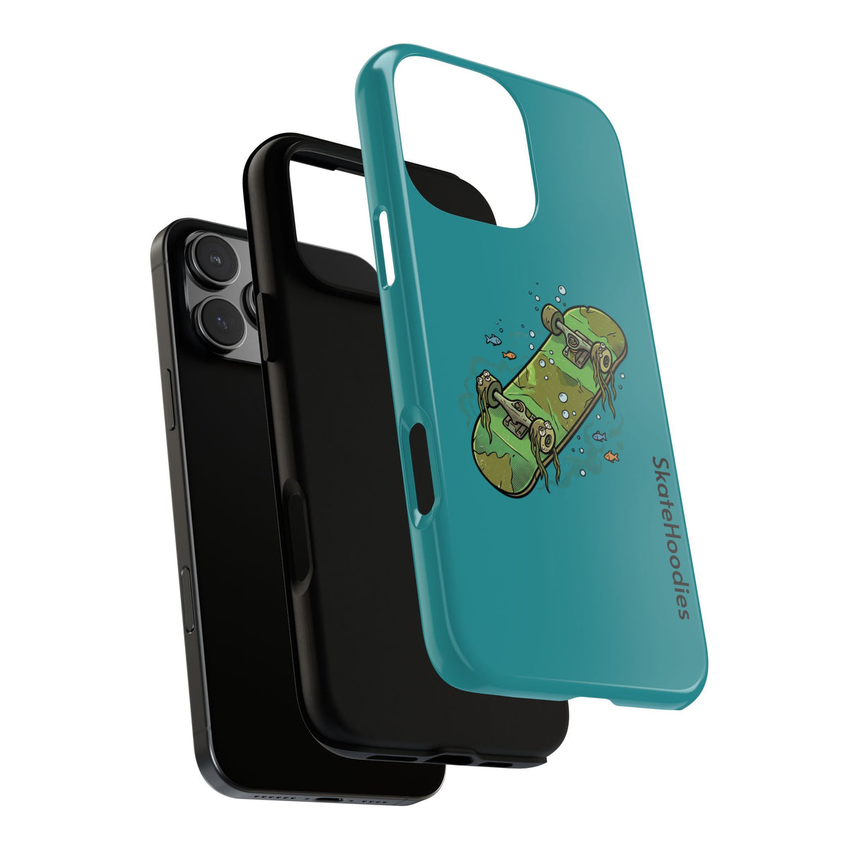 Skull Skateboard Tough Phone Case — Durable Skateboard Graphic iPhone Cover