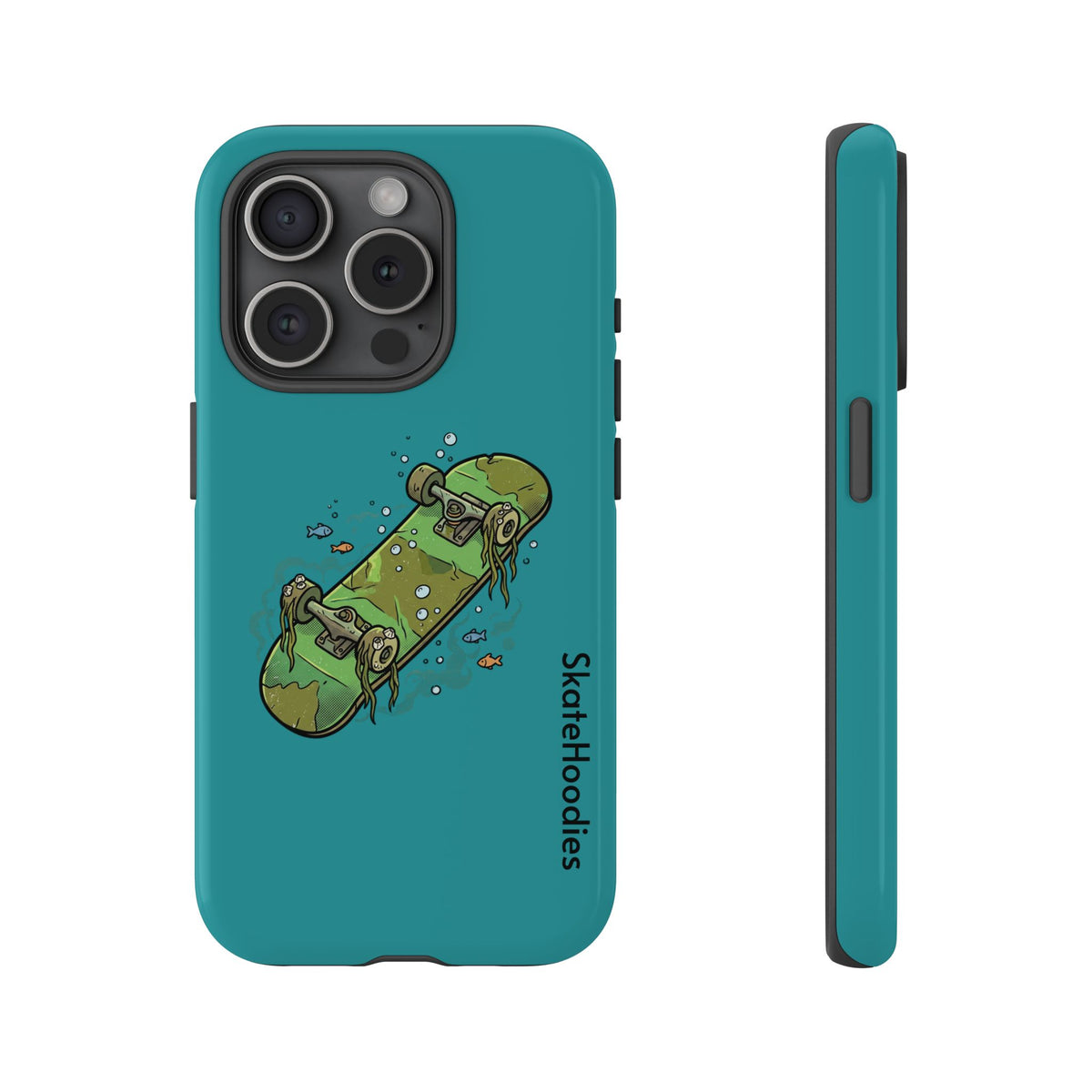 Skull Skateboard Tough Phone Case — Durable Skateboard Graphic iPhone Cover