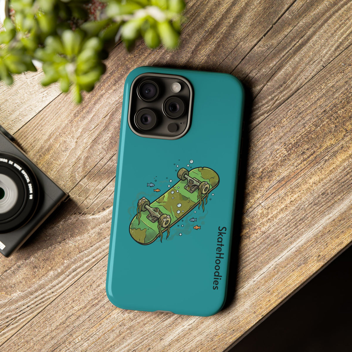 Skull Skateboard Tough Phone Case — Durable Skateboard Graphic iPhone Cover
