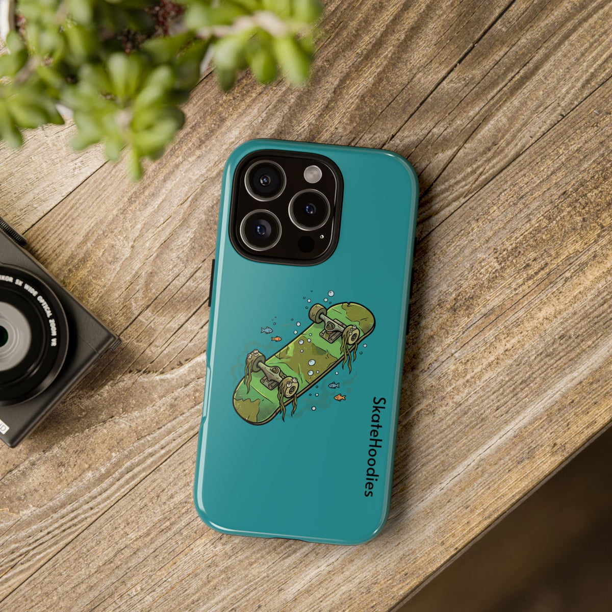 Skull Skateboard Tough Phone Case — Durable Skateboard Graphic iPhone Cover