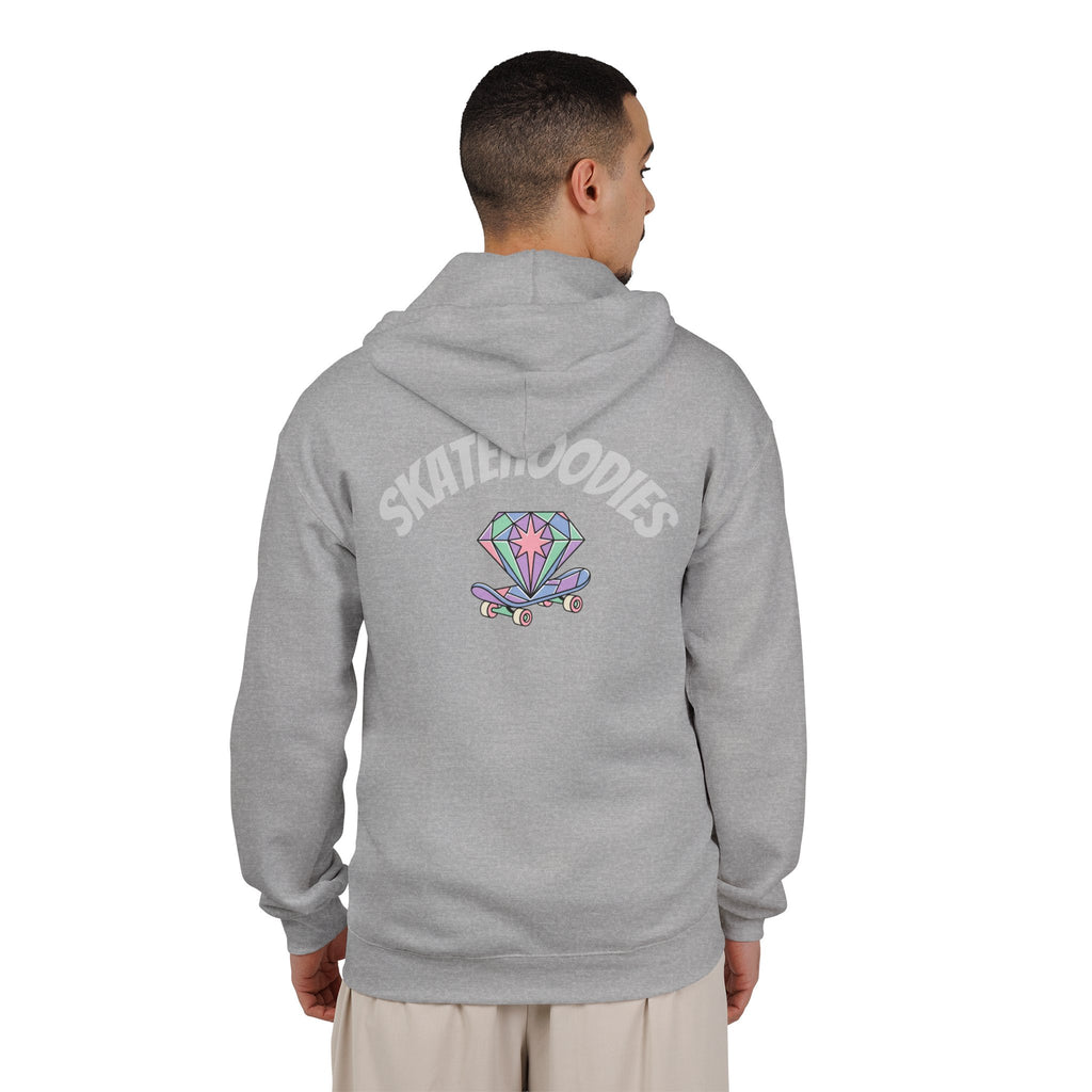 Diamond Skateboard Zip Hoodie — Skate Jones Graphic Streetwear