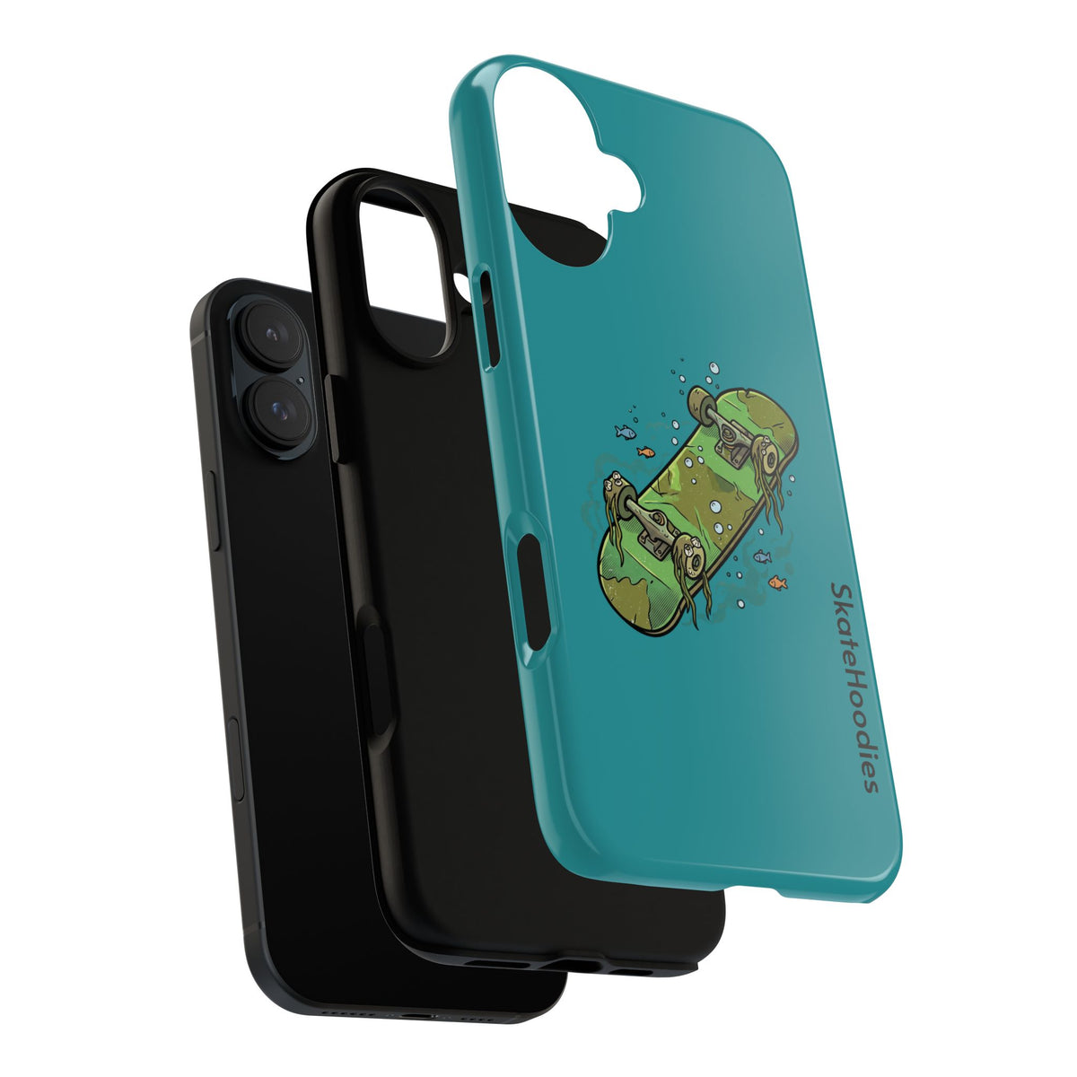 Skull Skateboard Tough Phone Case — Durable Skateboard Graphic iPhone Cover