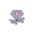 Pastel Diamond Skateboard Kiss-Cut Vinyl Sticker — Cute Skateboard Decal
