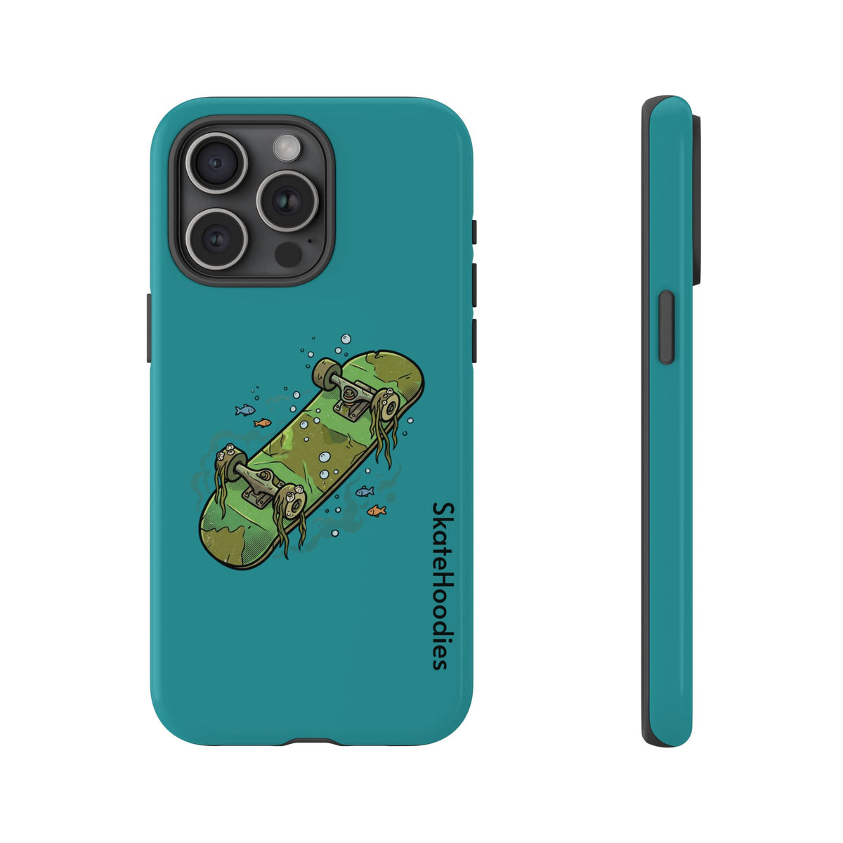 Skull Skateboard Tough Phone Case — Durable Skateboard Graphic iPhone Cover