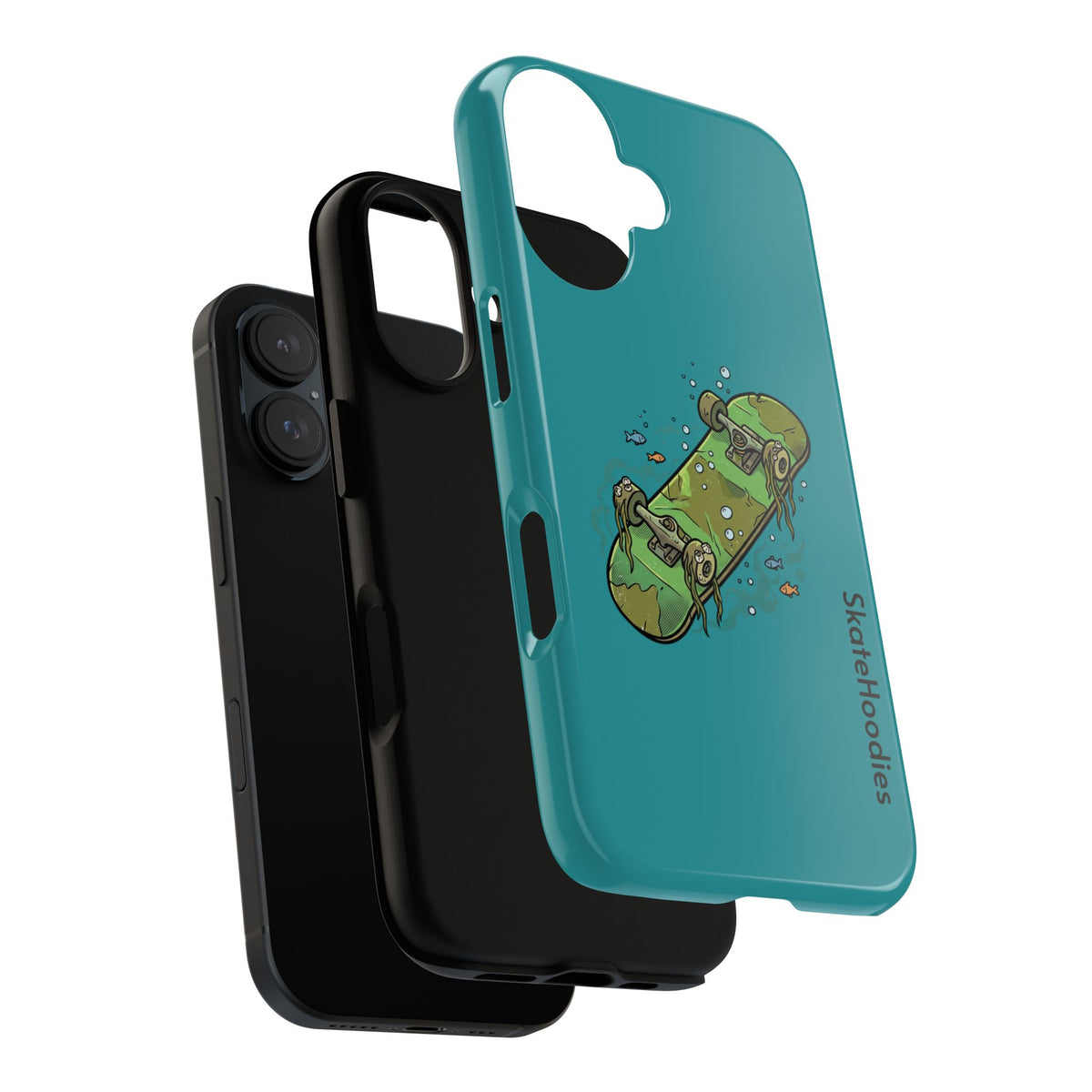 Skull Skateboard Tough Phone Case — Durable Skateboard Graphic iPhone Cover