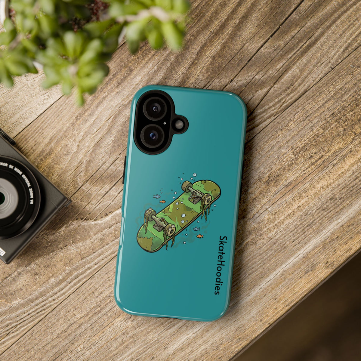Skull Skateboard Tough Phone Case — Durable Skateboard Graphic iPhone Cover