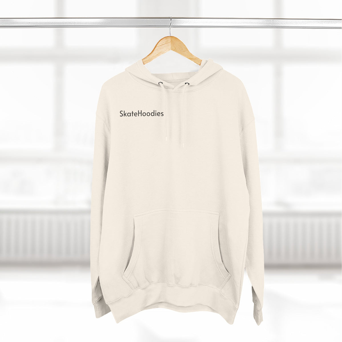 Flaming Skateboard Hoodie — Melted Skate Deck Graphic Fleece Pullover