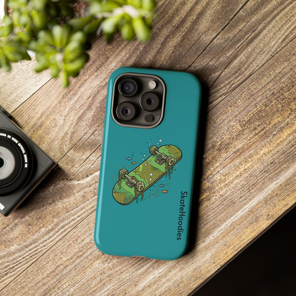 Skull Skateboard Tough Phone Case — Durable Skateboard Graphic iPhone Cover