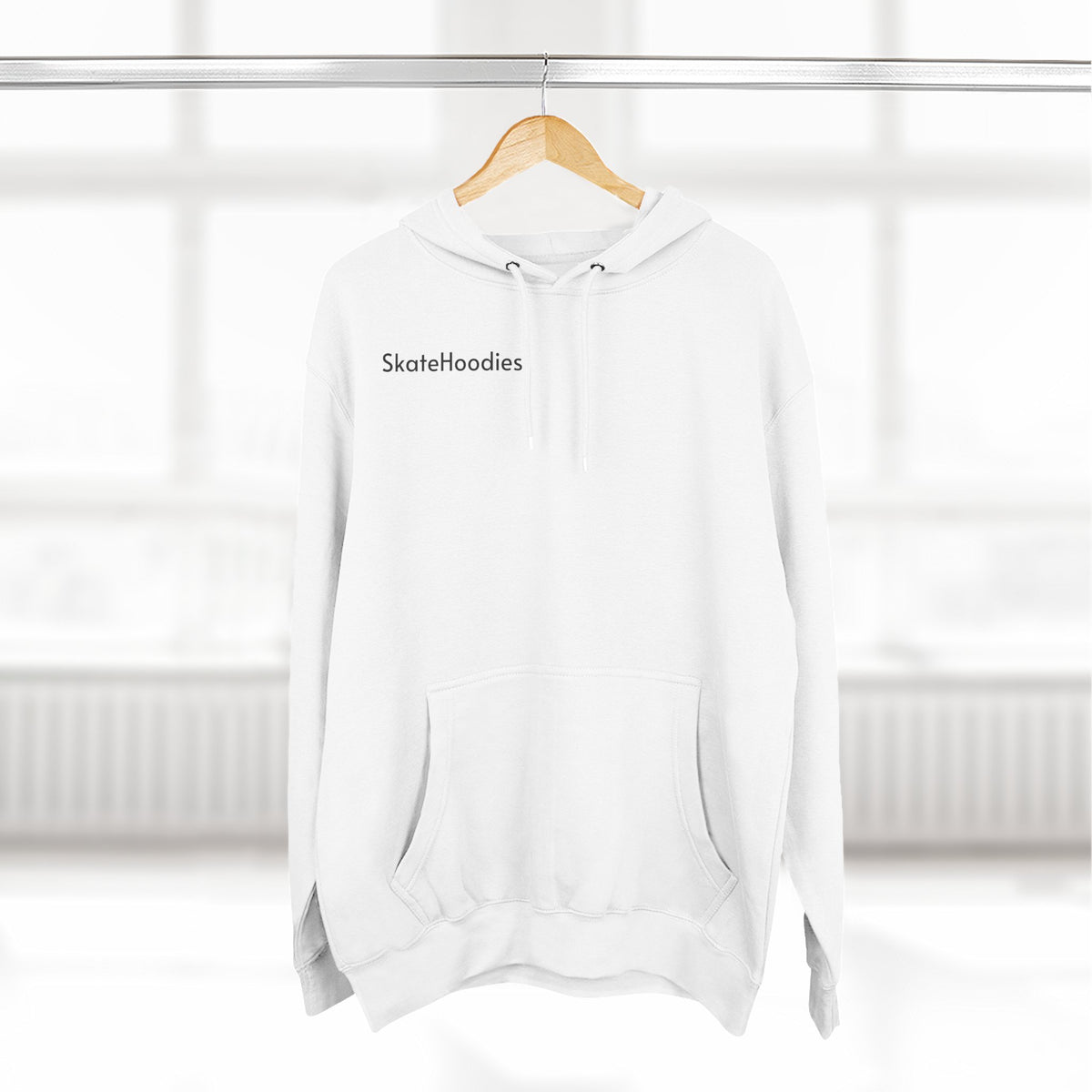 Flaming Skateboard Hoodie — Melted Skate Deck Graphic Fleece Pullover