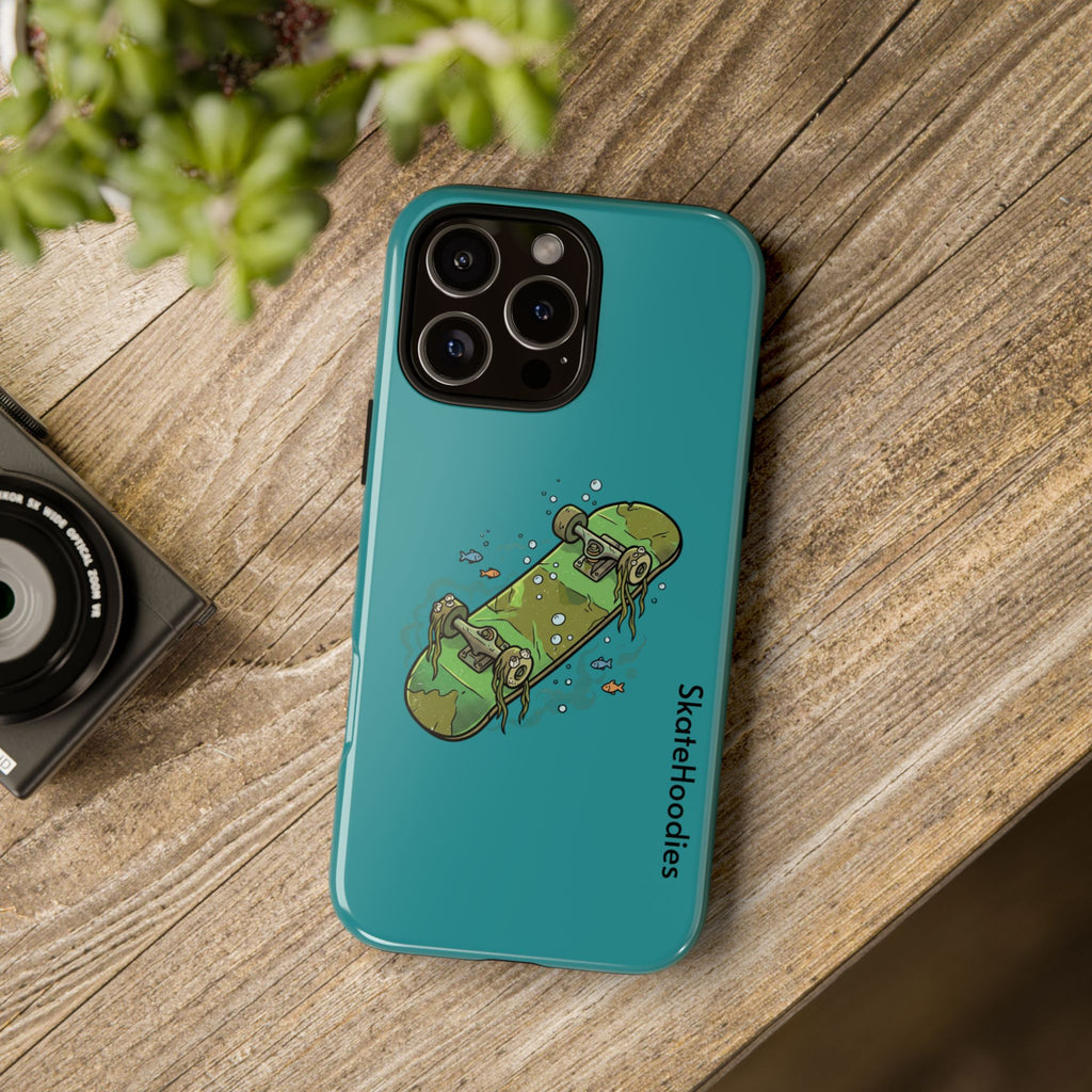 Skull Skateboard Tough Phone Case — Durable Skateboard Graphic iPhone Cover