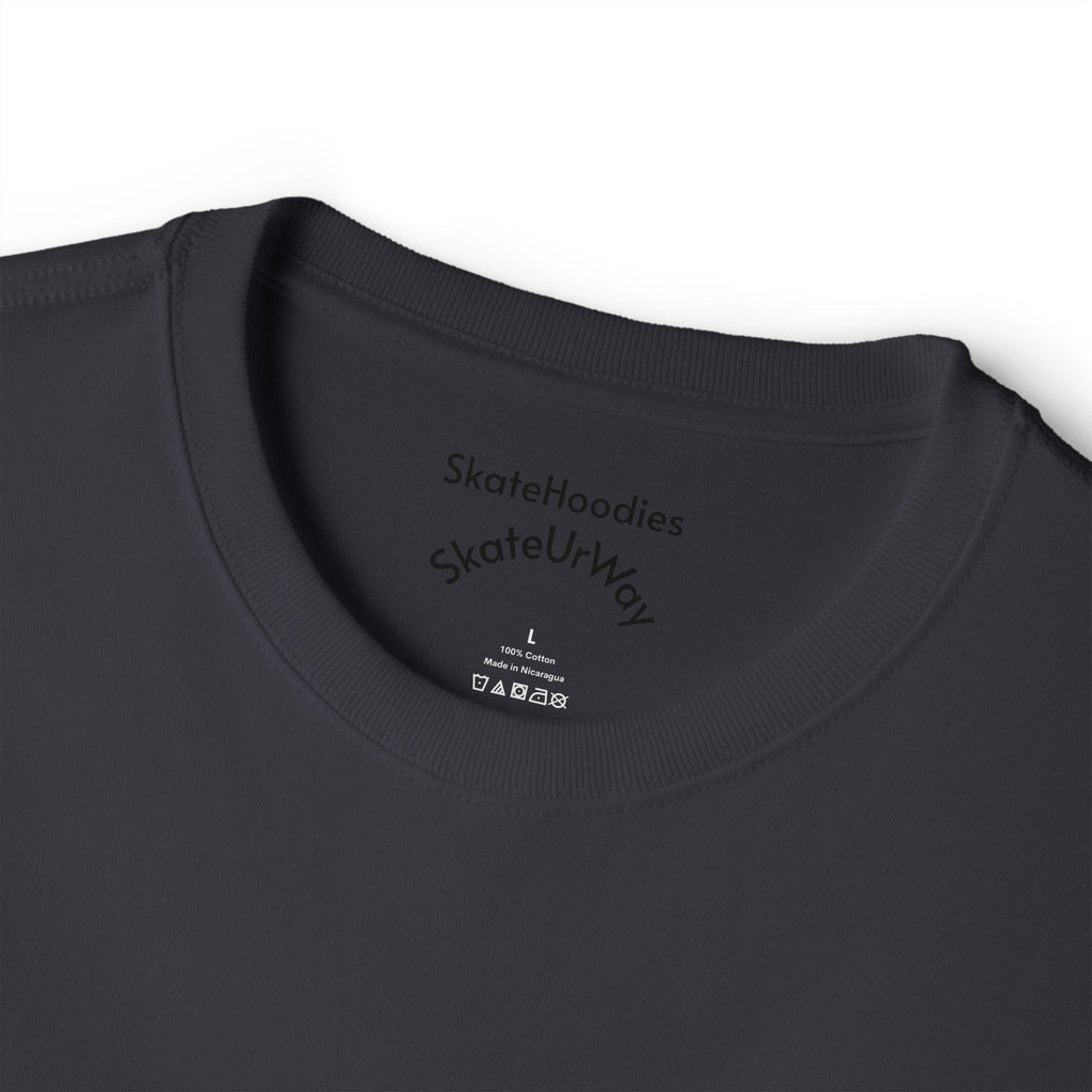 Melting Skateboard Tee — Fiery Skate Graphic Oversized T-Shirt