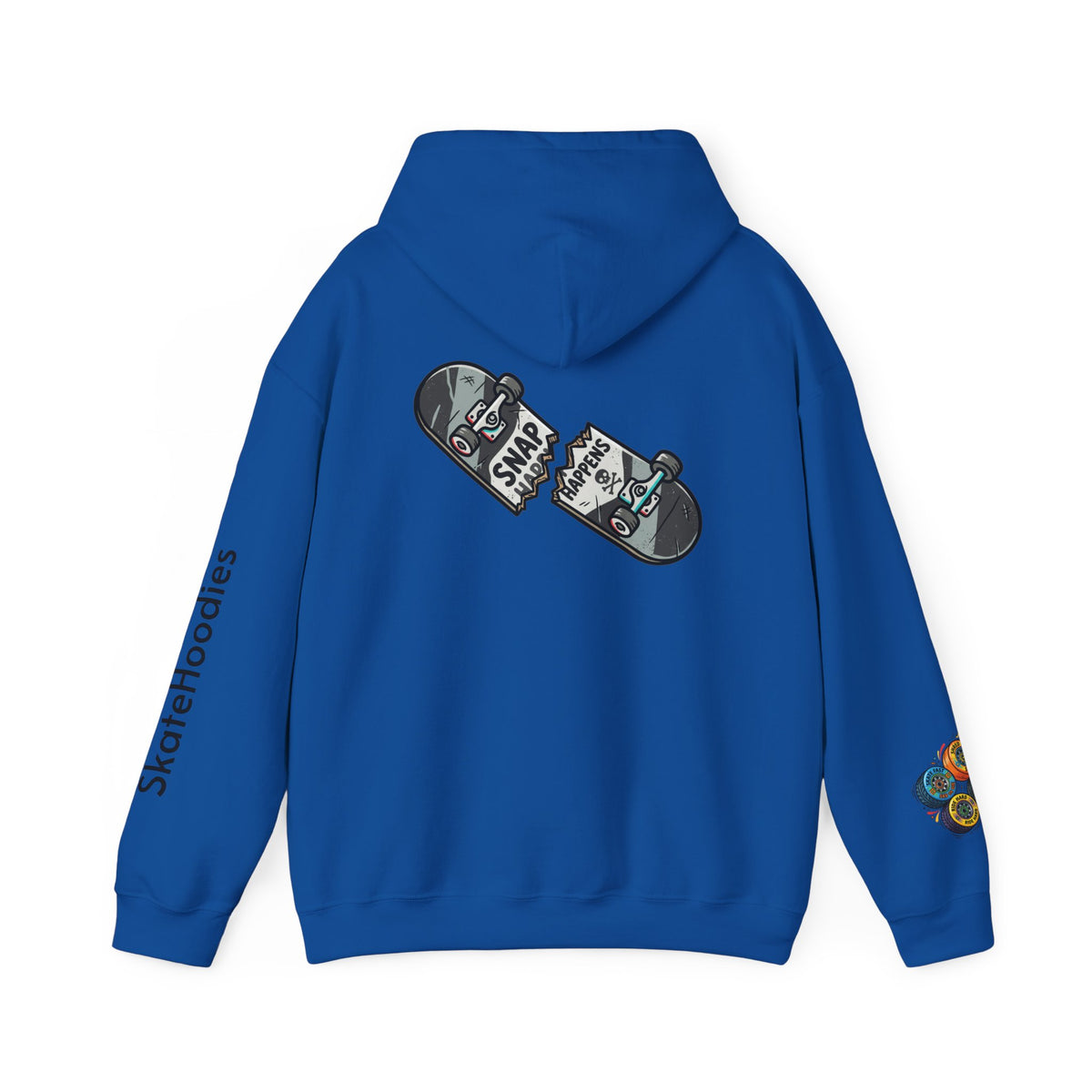 Skateboard Graphic Hoodie — Colorful Deck Skate Pullover