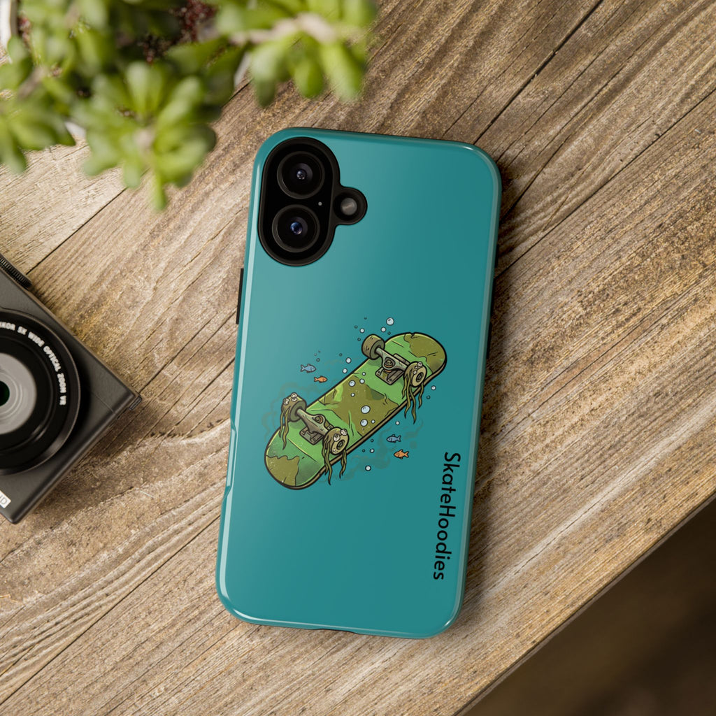 Skull Skateboard Tough Phone Case — Durable Skateboard Graphic iPhone Cover