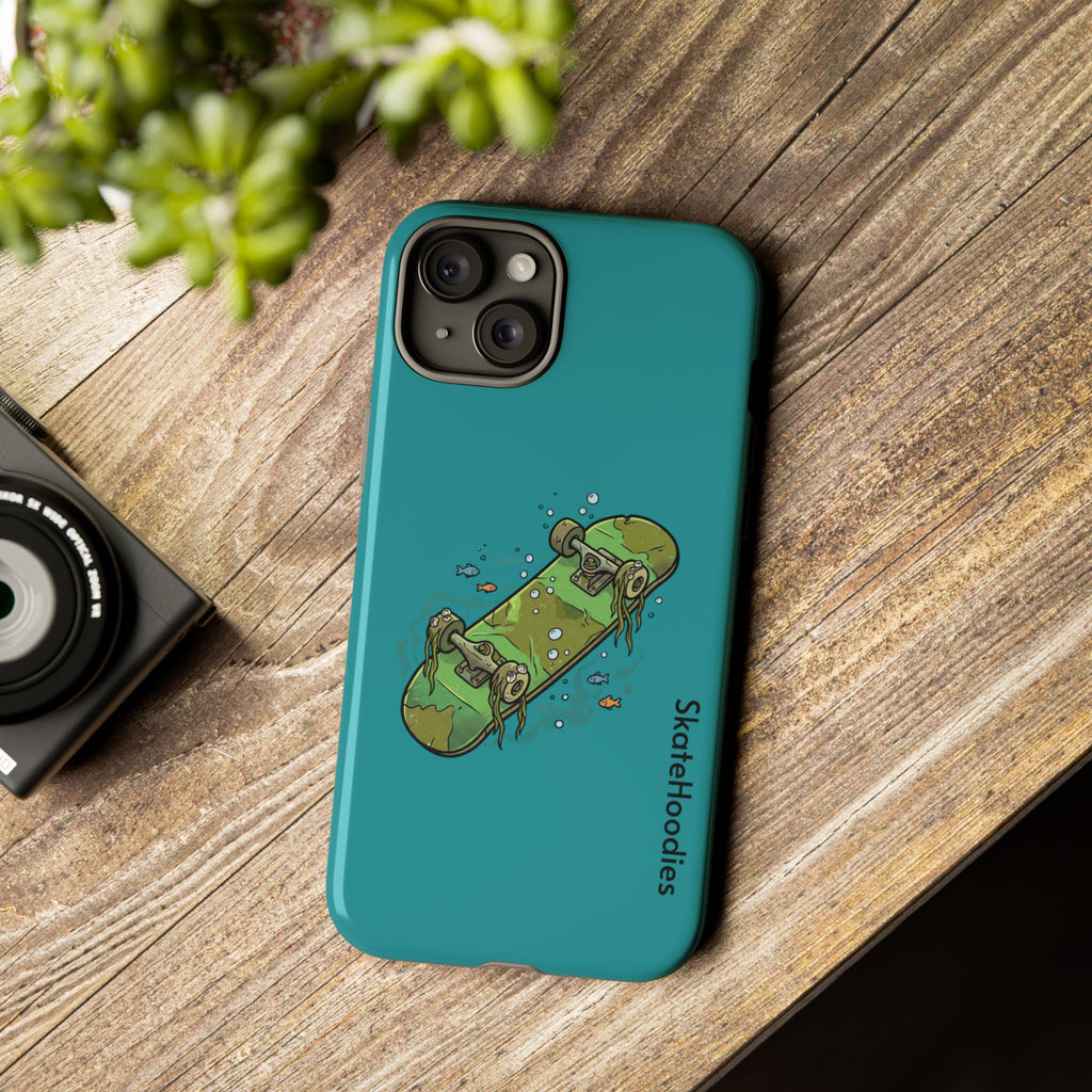 Skull Skateboard Tough Phone Case — Durable Skateboard Graphic iPhone Cover