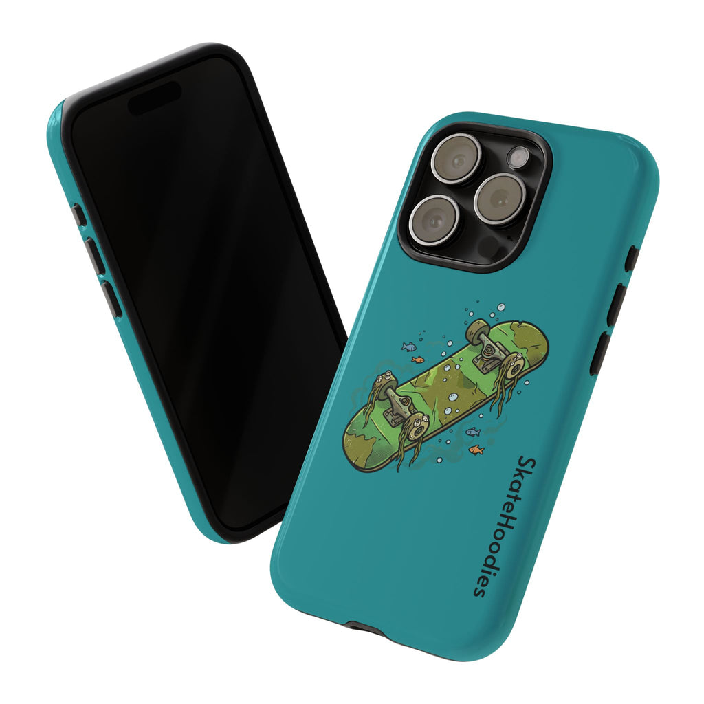 Skull Skateboard Tough Phone Case — Durable Skateboard Graphic iPhone Cover
