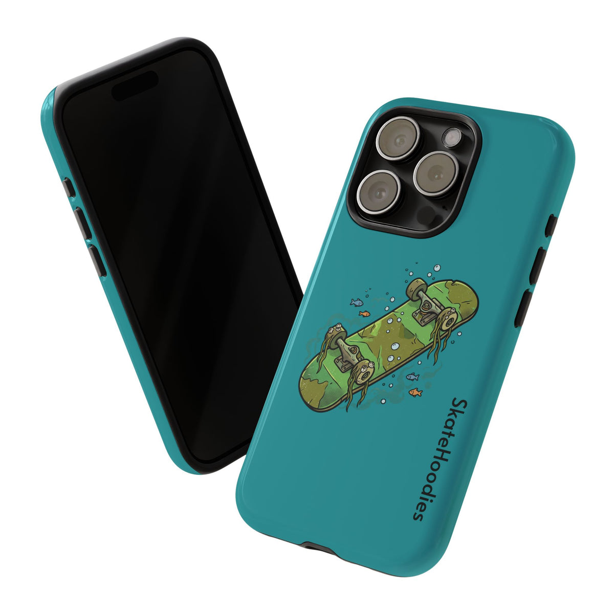 Skull Skateboard Tough Phone Case — Durable Skateboard Graphic iPhone Cover