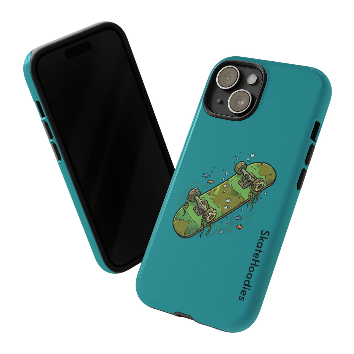 Skull Skateboard Tough Phone Case — Durable Skateboard Graphic iPhone Cover