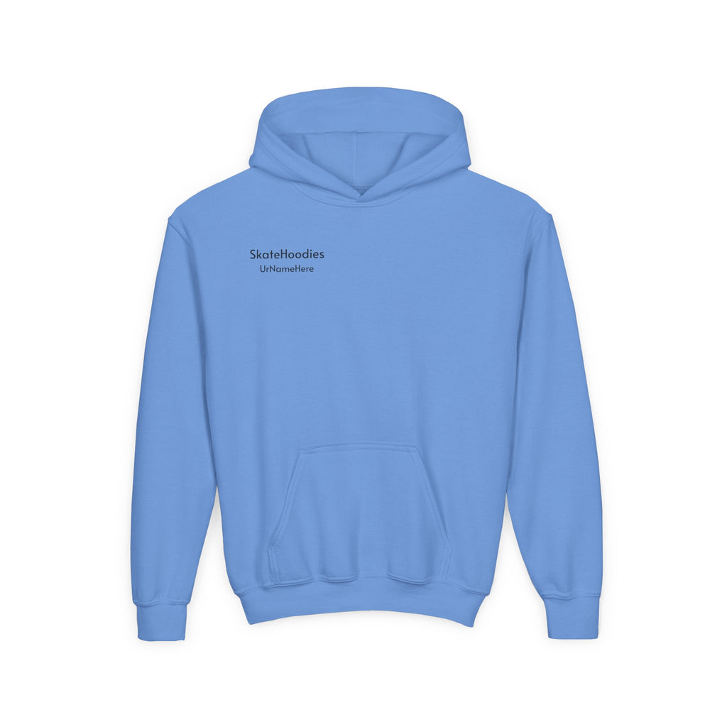 Kids Skateboard Hoodie — Green Submerged Skateboard Graphic